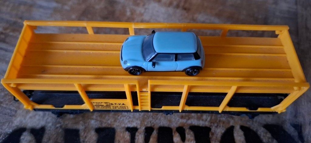 BMW Mini Cooper Light Blue 1/87 HO K Precision Model Germany, Enlèvement, Comme neuf, Voiture, Wiking
