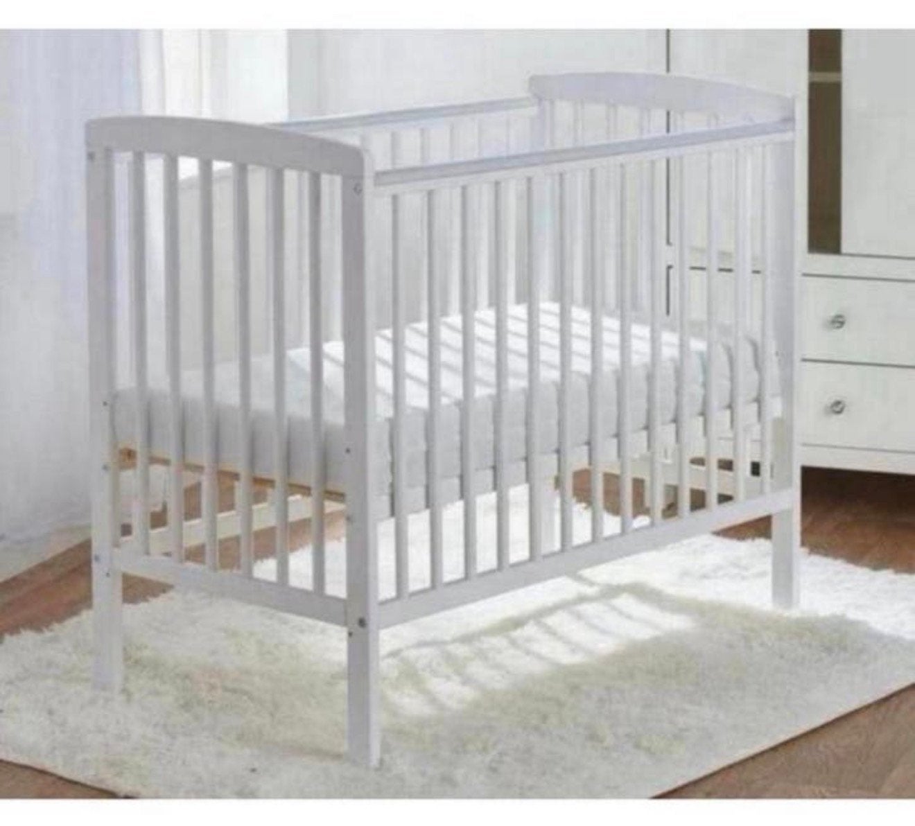 Lit de bébé Valley Sydney blanc + matelas, lit bébé, nouveau, Enlèvement ou Envoi, Neuf, Lit