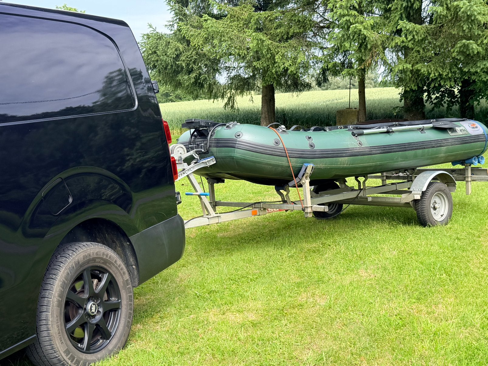 Bateau + remorque a vendre, Enlèvement, Comme neuf