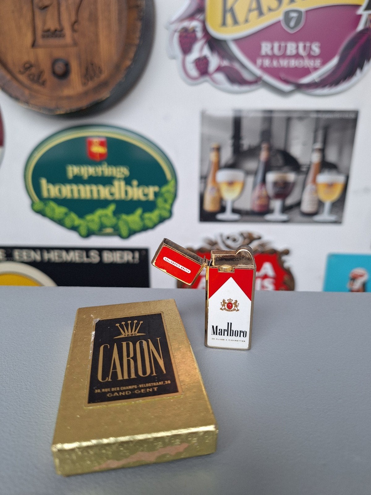 Vintage Marlboro Aansteker, Enlèvement ou Envoi, Utilisé, Briquet