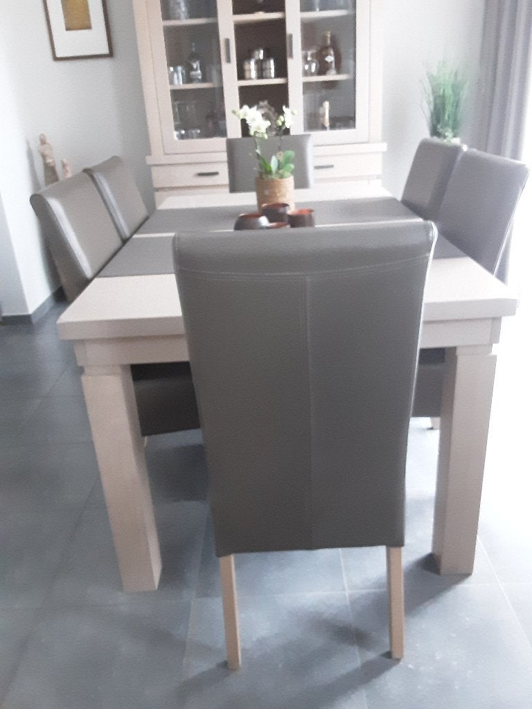 Eetkamerstoelen, Huis en Inrichting, Woonaccessoires | Overige, Ophalen, Leer, Bruin, Landelijk