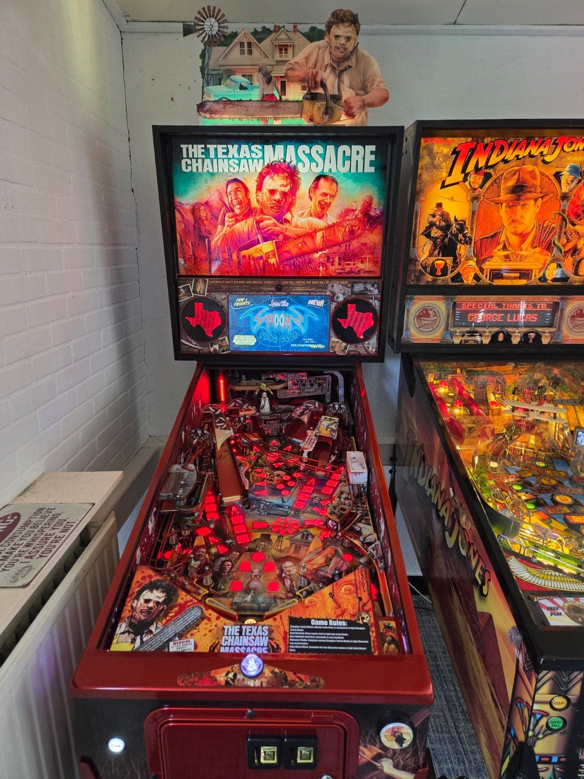 HUO Texas Chainsaw Massacre CE, Verzamelen, Overige soorten, Zo goed als nieuw, Flipperkast, Ophalen