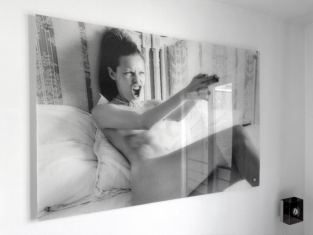 Grande impression photo panneau Rie Rasmussen 160 cm, TV, Hi-fi & Vidéo, Enlèvement, Comme neuf