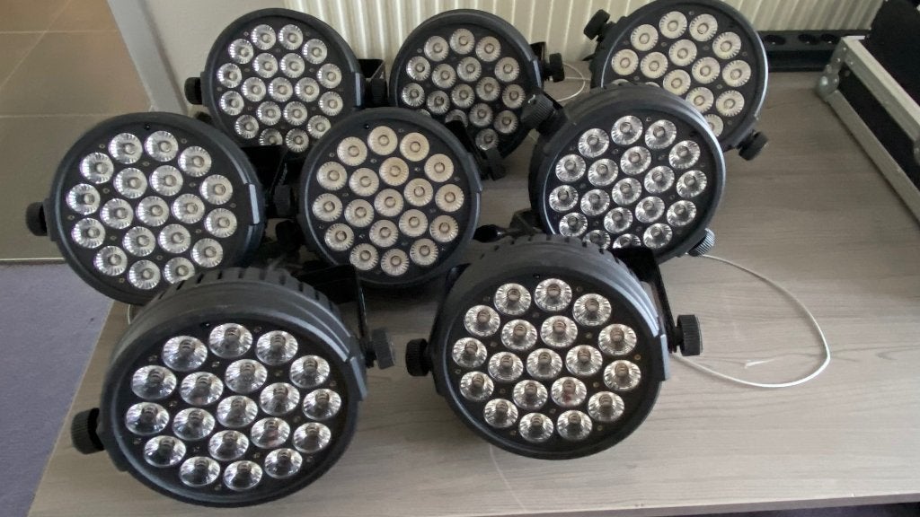 8x Beamz Bt 410, Muziek en Instrumenten, Ophalen of Verzenden, Gebruikt, Licht, Geluidgestuurd