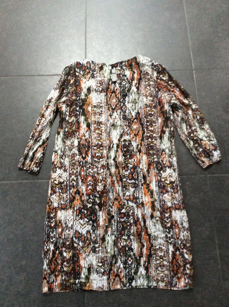 Jurk Giovane, Terre Bleue 42/44, Kleding | Dames, Jurken, Zo goed als nieuw, Maat 42/44 (L), Overige kleuren, Knielengte, Ophalen of Verzenden