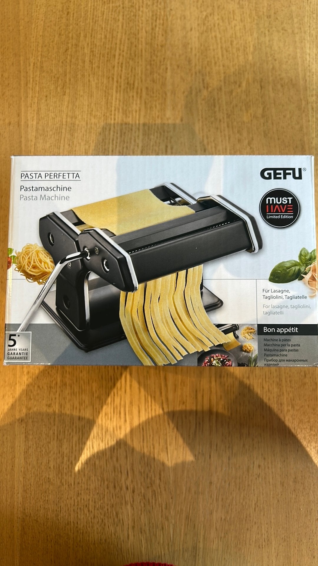 Gefu machine a pate neuve, Ophalen, Nieuw, Metaal, Pastamachine