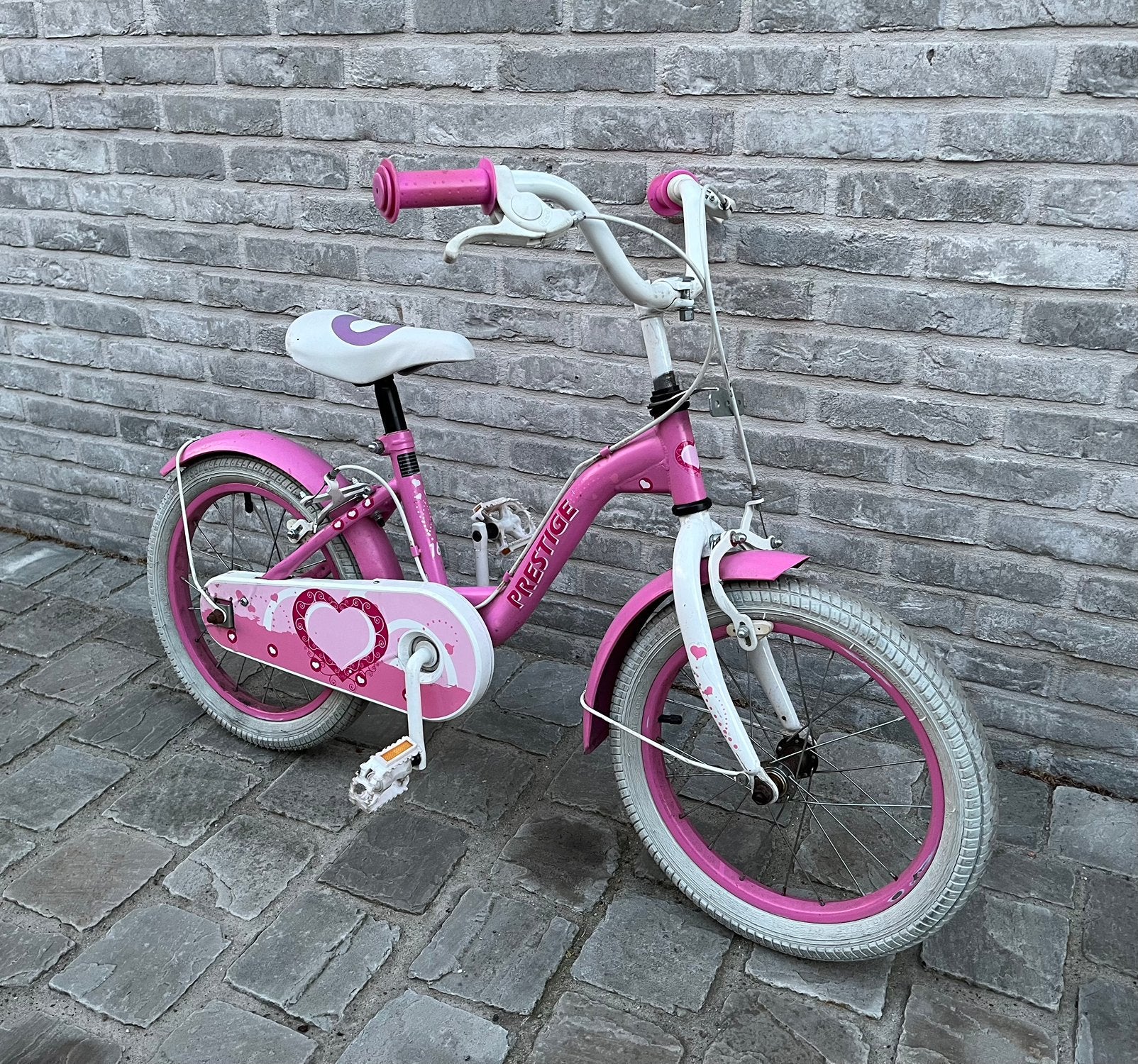 Fiets meisje Prestige 16inch, Fietsen en Brommers, Ophalen, Gebruikt, Velgrem, 16 inch