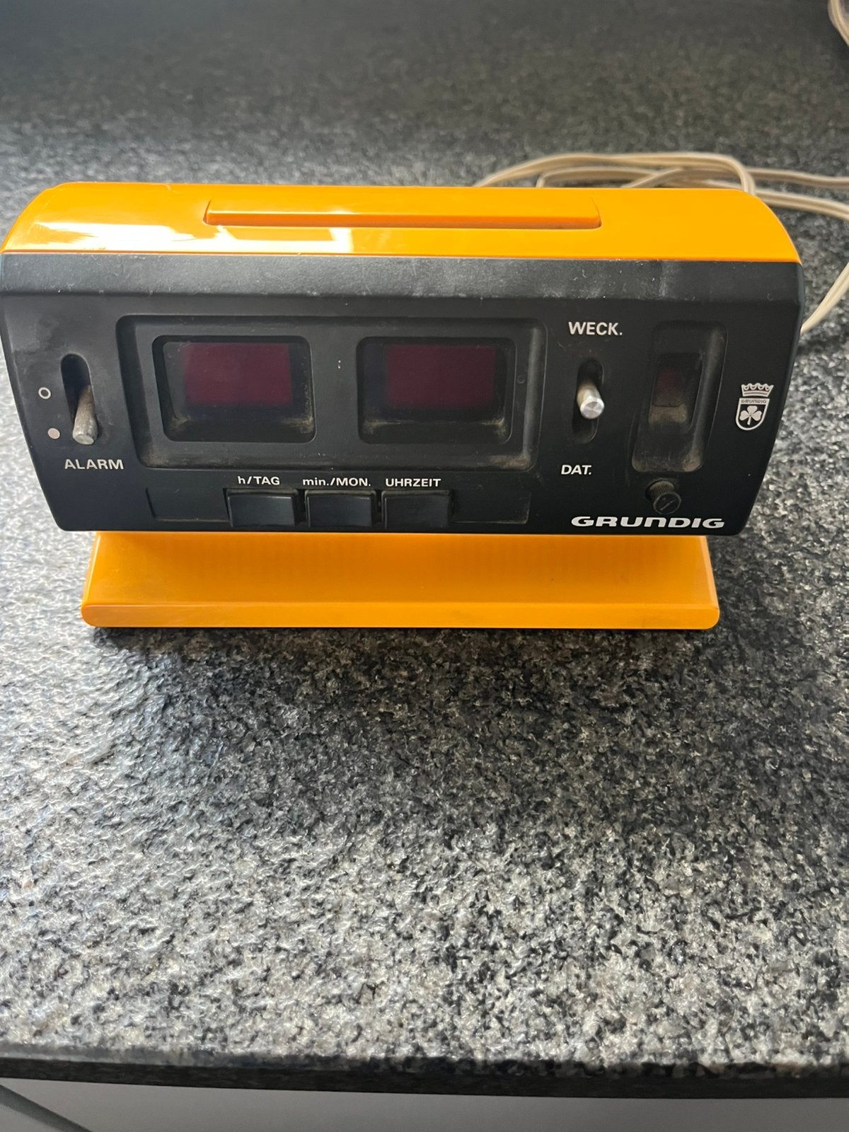 70s space age digital alarm clock Grundig EC10, Ophalen of Verzenden, Audio en Video