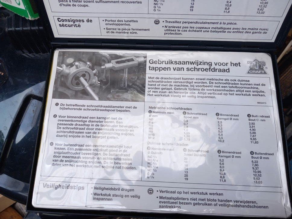 Werkgerief schroefdraad, Autos : Divers, Chaînes, Enlèvement