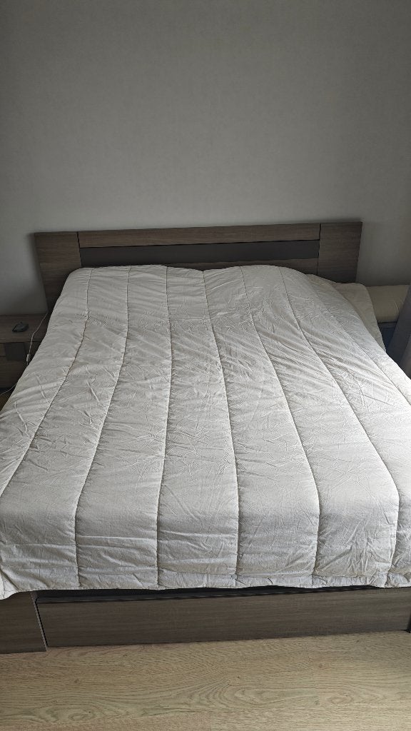 Texelse wollen 4-seizoenen dekbed 240x220, Huis en Inrichting, Ophalen, Ademend, Lits-jumeaux, Wit