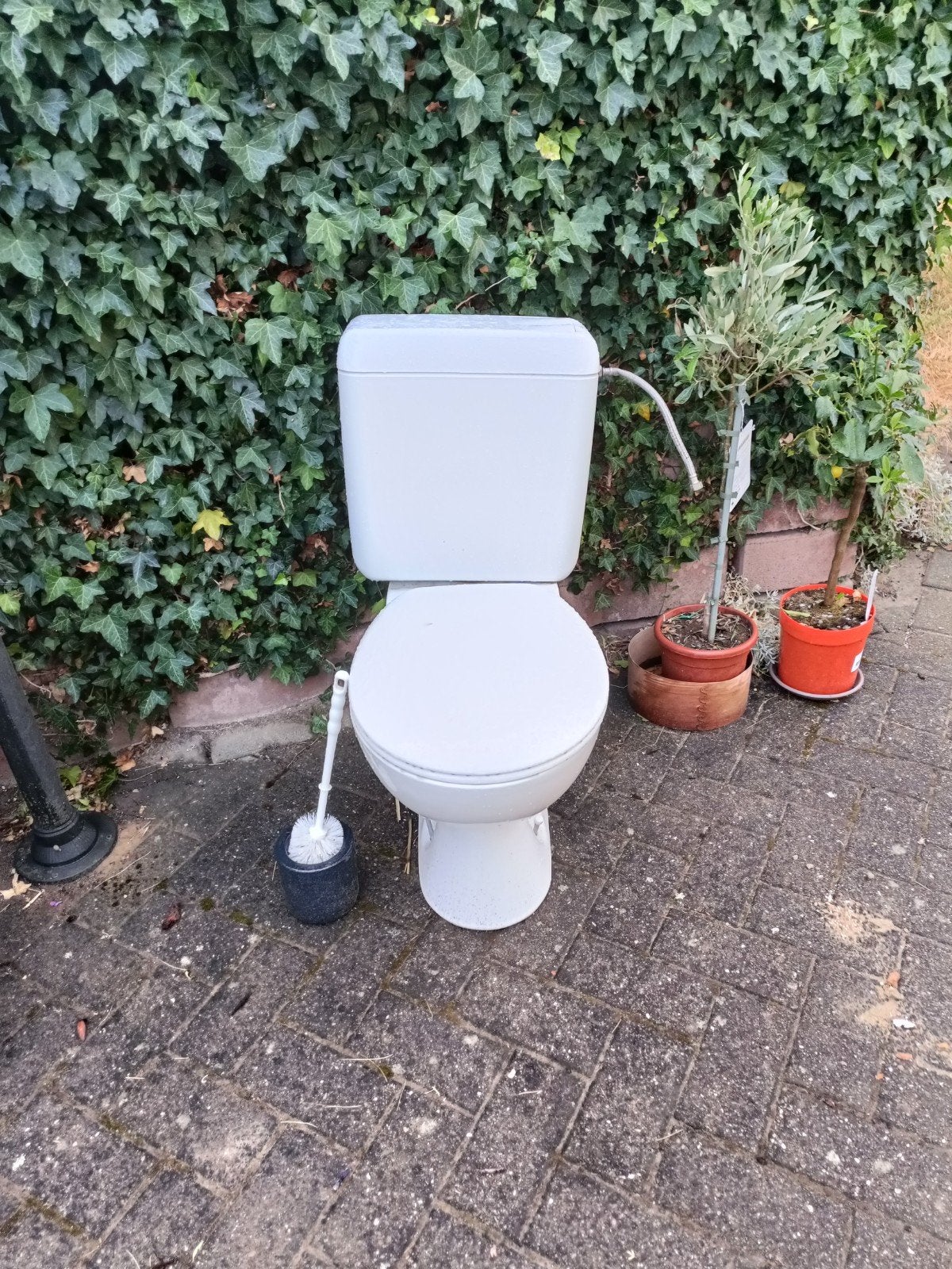 wc pot met spoelbak en deksel, Ophalen, Gebruikt, Toilet