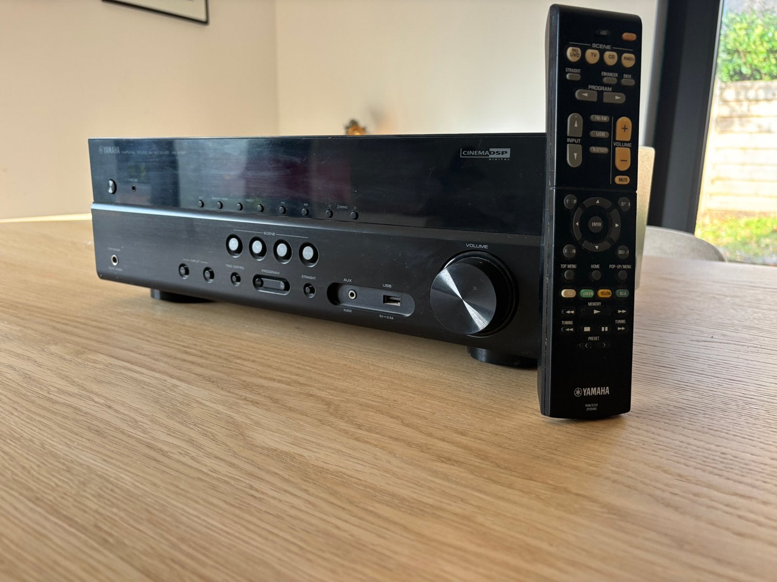 Amplificateur Yamaha RX-V381 5.1 Bluetooth 4 HDMI 4K, Enlèvement, Comme neuf, Yamaha