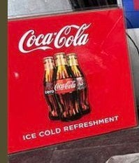 Coca cola Lichtbak, Ophalen, Gebruikt