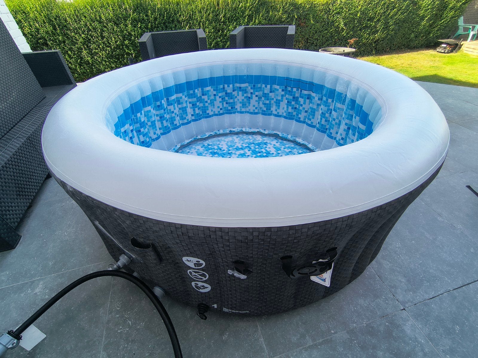 Jacuzzi Bestway Havana état neuf!, Jardin & Terrasse, Enlèvement, Comme neuf, Couverture, Gonflable