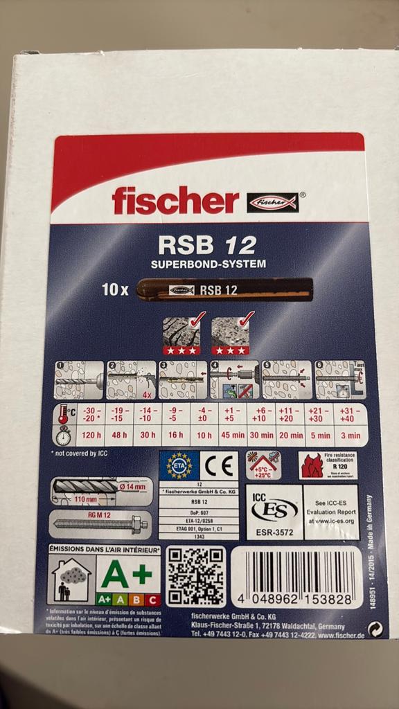 Fischer RSB12, Bricolage & Construction, Enlèvement, Neuf, Autres types