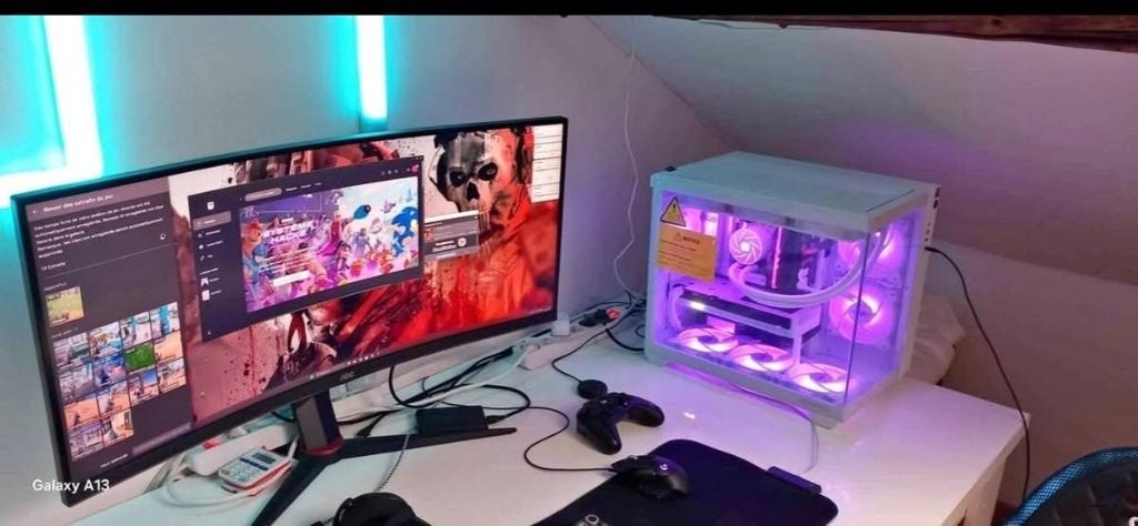 SETUP GAMING COMPLET – ULTRA 5 / DDR5 32Go / 34" 180Hz, 32 GB, Avec carte vidéo, Comme neuf, 4 Ghz ou plus