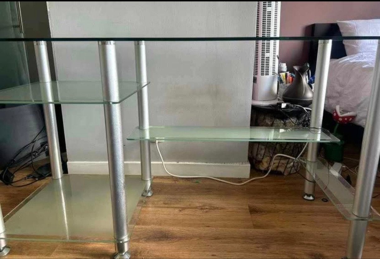 bureau en verre, Moderne, Enlèvement, Utilisé, Verre
