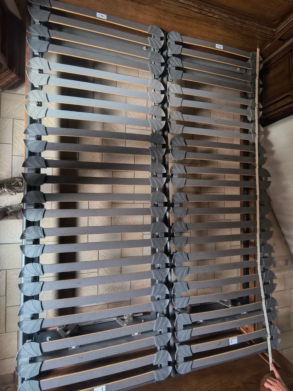 2 lattenbodems Ergosleep van 2 x 70cm breed, Ophalen