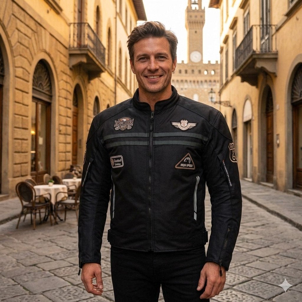 veste de Moto textile cordura 600D neuf CE protecteurs, Motos, Envoi, Neuf, avec ticket, Manteau | tissu
