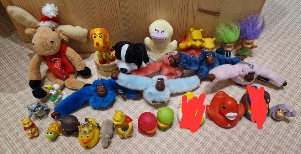 Kipling aapjes, badeendjes, trollen, winnie de pooh en meer, Verzamelen, Ophalen of Verzenden, Zo goed als nieuw