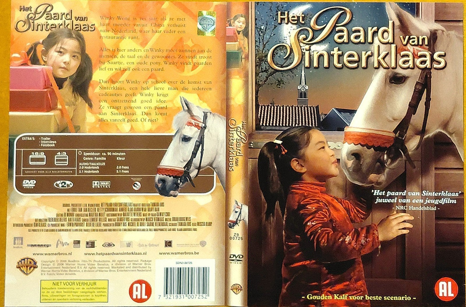 Het Paard van Sinterklaas DVD - Familiefilm, Gebruikt, Nederlands, Alle leeftijden, Ophalen of Verzenden