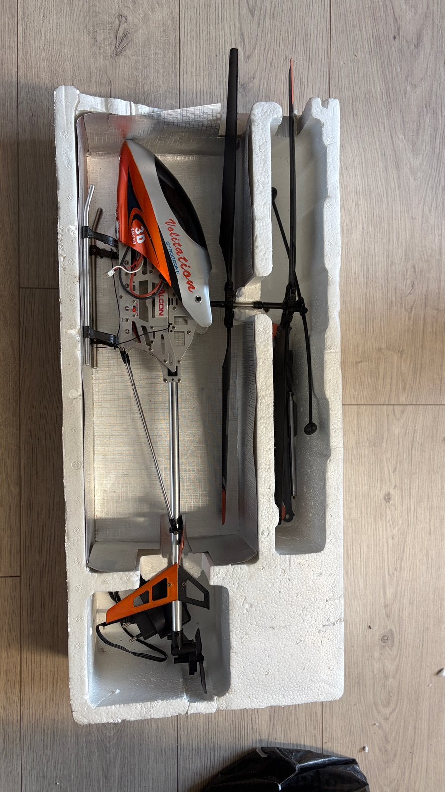 Volitation Falcon 3D RC-helikopter te koop. oranje/Grijs, Gebruikt, RTF (Ready to Fly), Helikopter, Ophalen