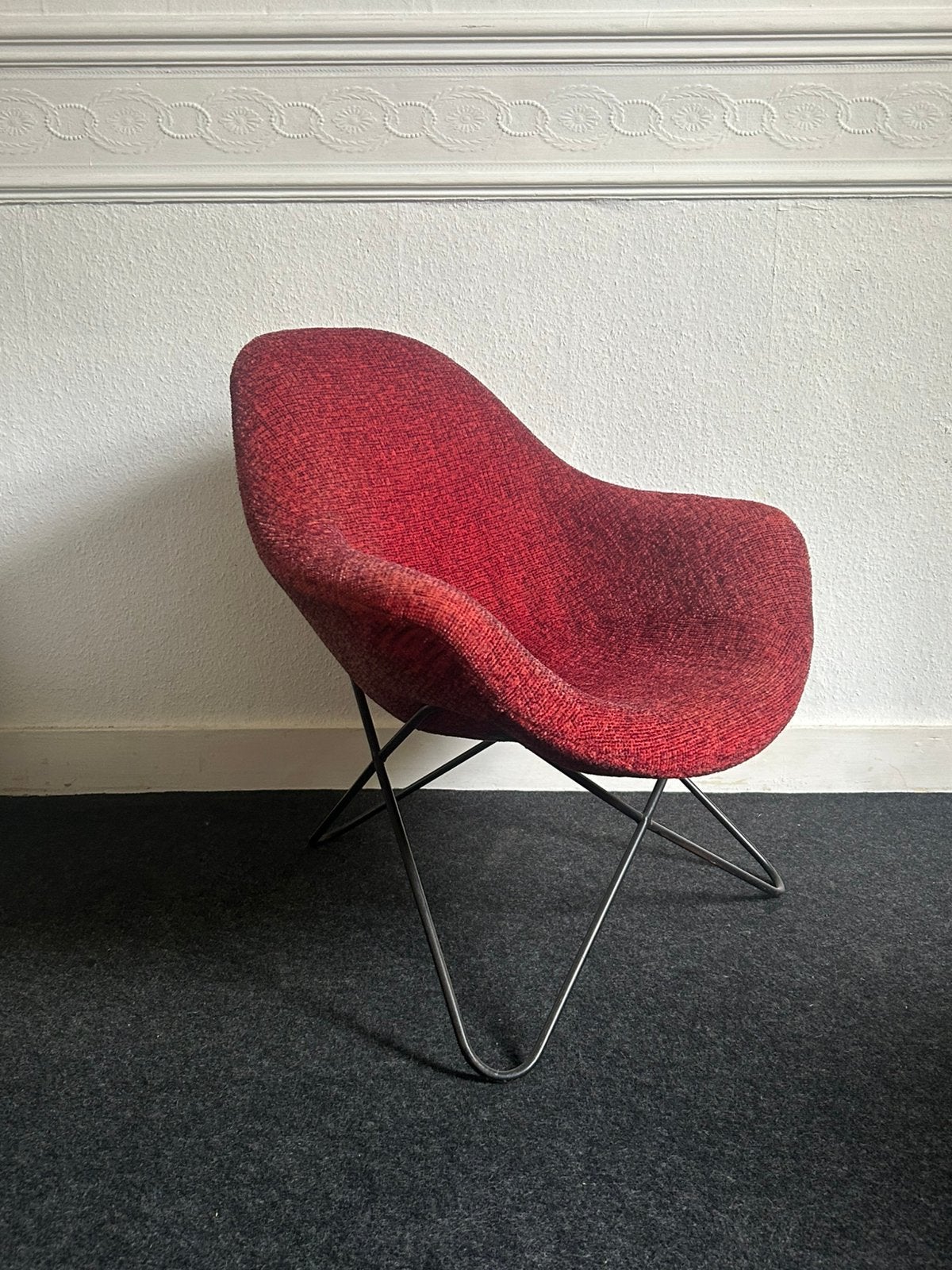 Fauteuil vintage des années 1950, Enlèvement, Utilisé, Métal