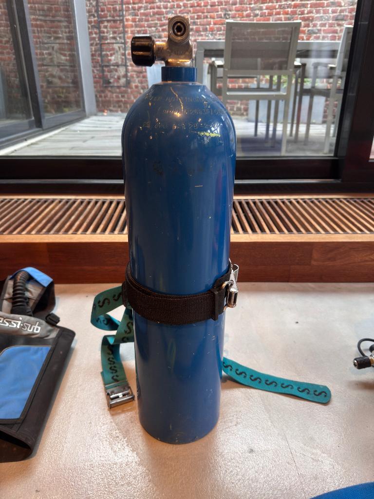 Duikfles aluminium 10L 200 bar — Luxfer/Beuchat, Watersport en Boten, Duiken, Ophalen, Gebruikt, Duikfles