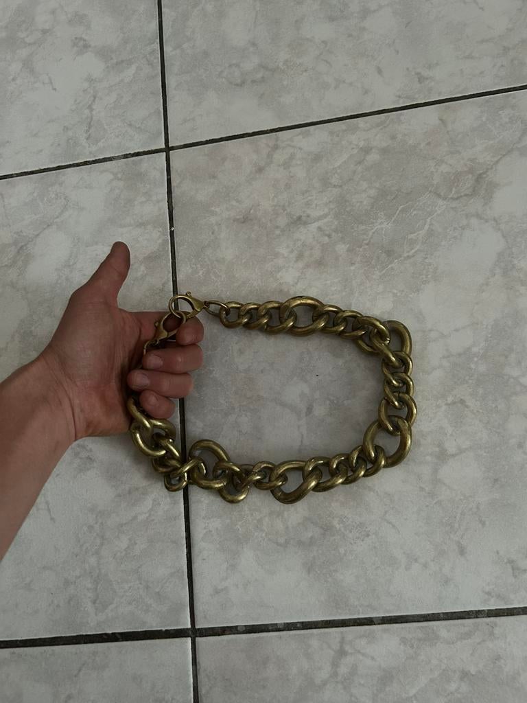 Goude ketting hond, Dieren en Toebehoren, Ophalen, Zo goed als nieuw