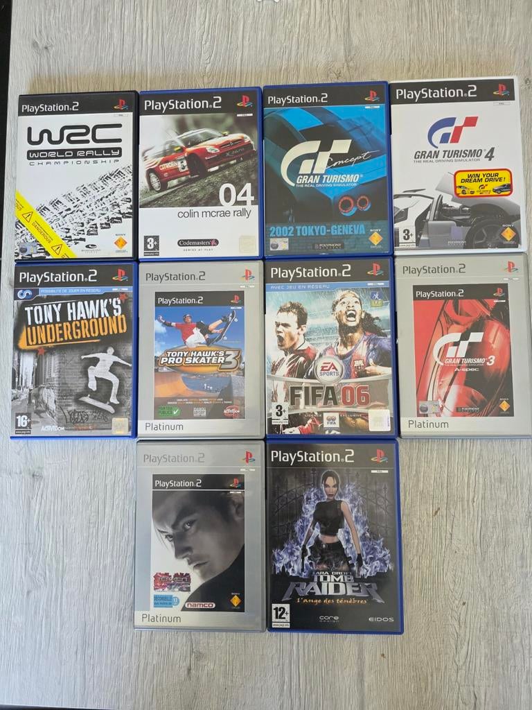 Pak van 10 PS2-games, Games en Spelcomputers, Games | Sony PlayStation 2, Online, Gebruikt, Racen en Vliegen, 2 spelers
