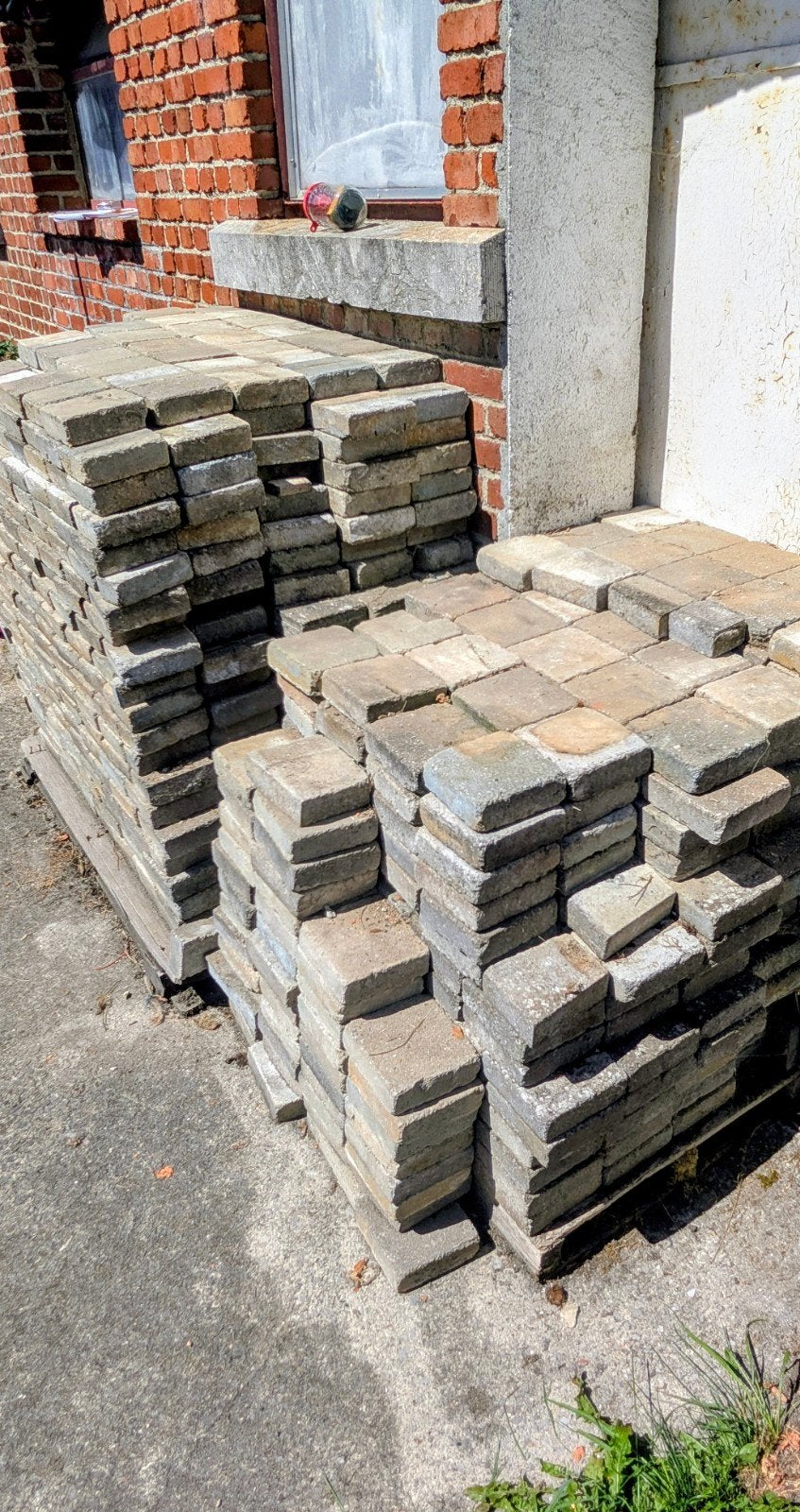 pavés béton 15x15x5 - 25m2, Utilisé, Béton, 10 m²² ou plus, Autres types