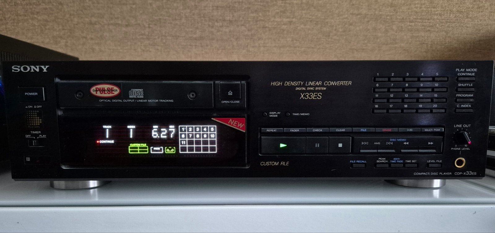 SONY CD X33 ES TOP TOESTEL, TV, Hi-fi & Vidéo, Lecteurs CD, Enlèvement, Sony