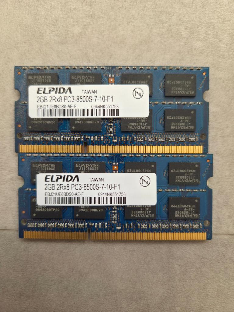 RAM Elpida 2 Giga pc portable, Informatique & Logiciels, Enlèvement ou Envoi, 2 GB