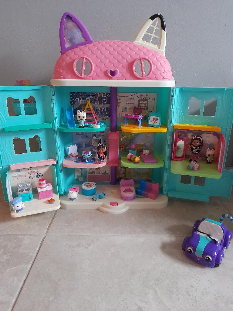 Gabby chat maison + accessoires, Enlèvement, Utilisé, Maison de poupées