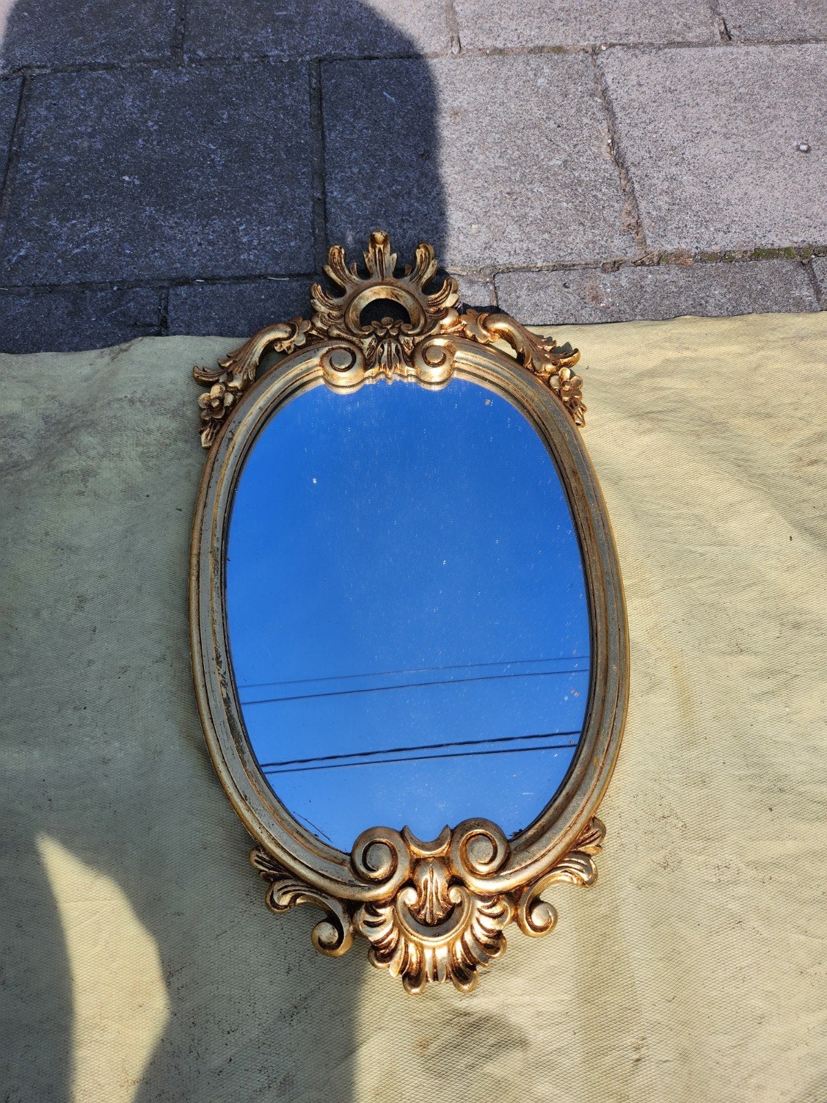 miroir ovale, Antiquités & Art, Enlèvement ou Envoi