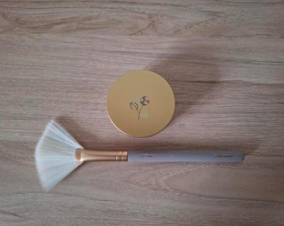 I am klean fan borstel en loose mineral highlighter Pink Sky, Ophalen, Nieuw, Make-up