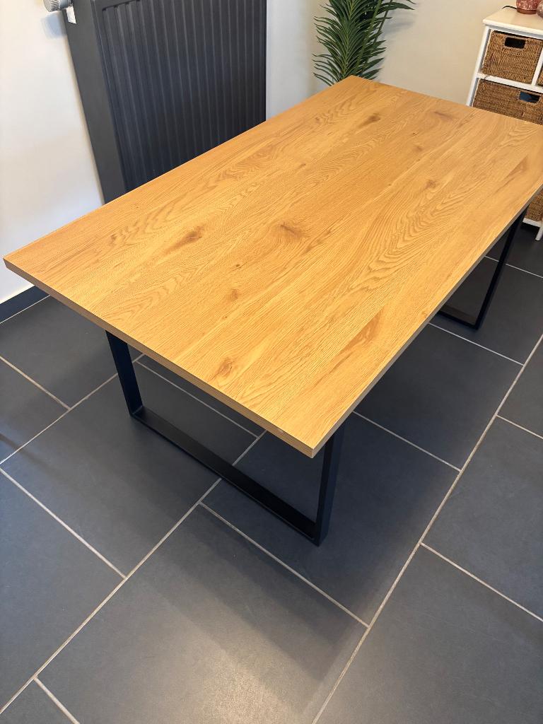 Eettafel, Maison & Meubles, Tables | Tables à manger, 150 à 200 cm, Cinq personnes ou plus, Comme neuf, Enlèvement