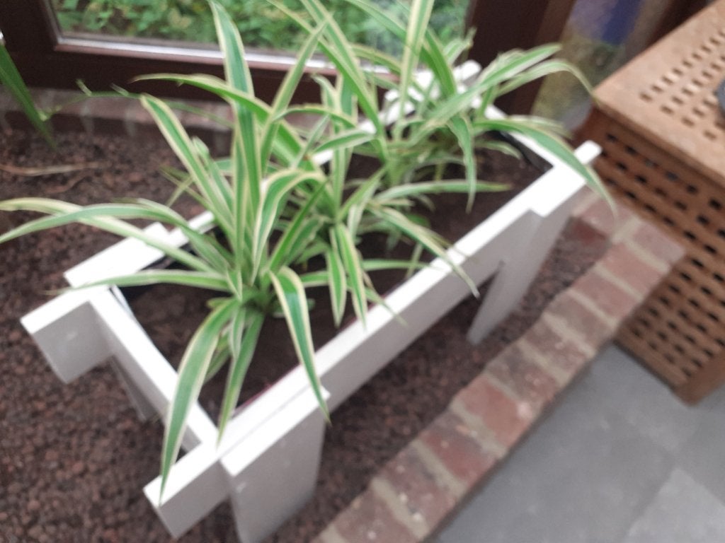 GJARDINIERE EN BOIS AVEC PLANTES, Enlèvement, Comme neuf, Bois, Intérieur