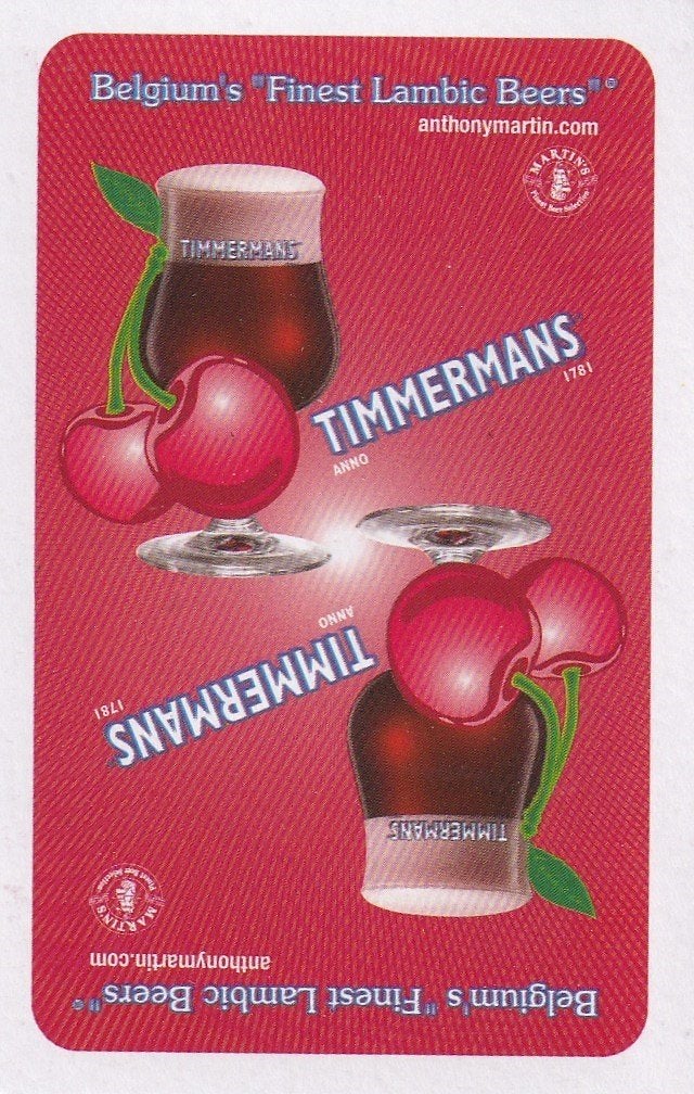 B 42 / S K TIMMERMANS 2 GLAZEN, Ophalen of Verzenden, Nieuw, Speelkaart(en)
