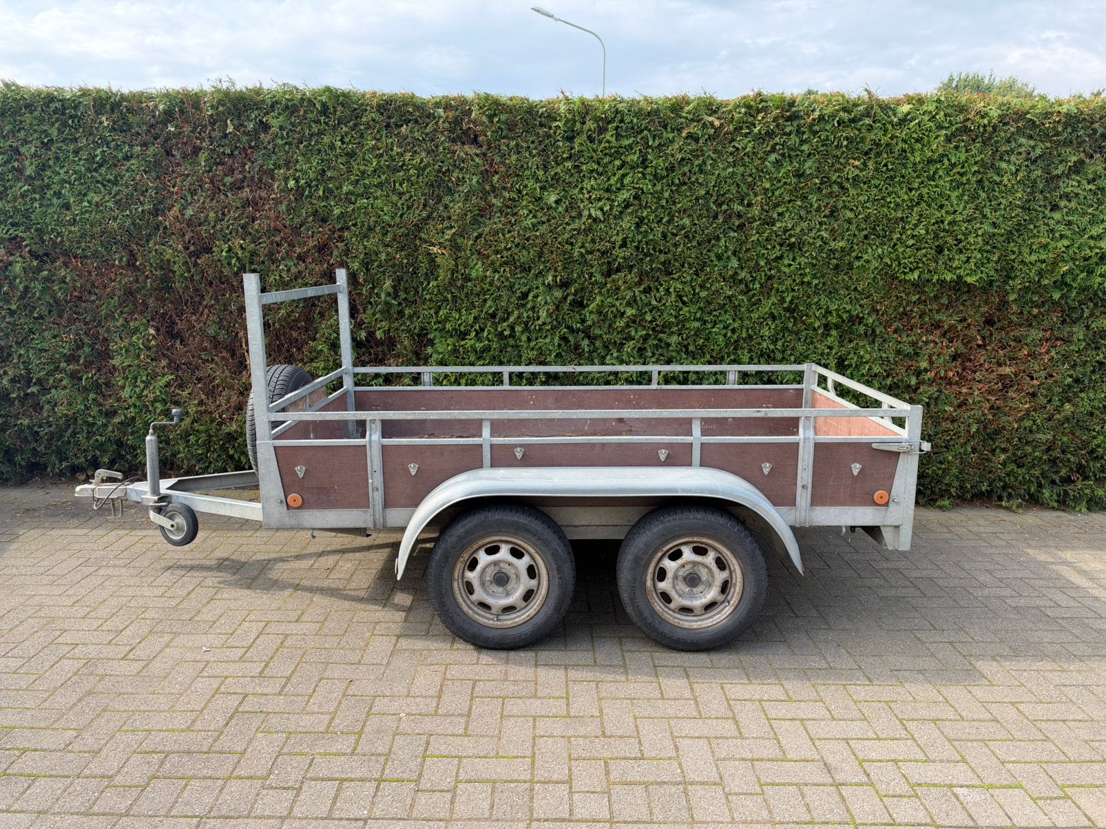 Ongeremde dubbelasser aanhangwagen 750kg, Ophalen, Zo goed als nieuw
