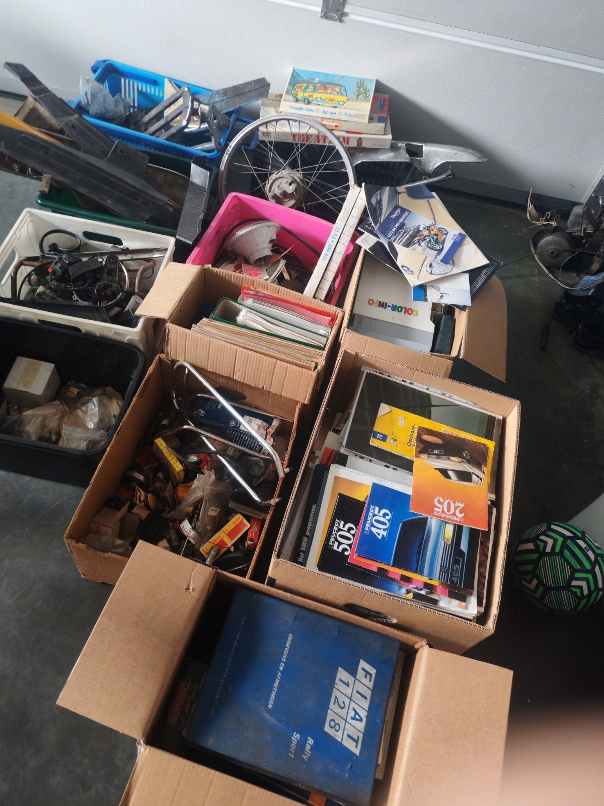 oldtimer memorabilia en onderdelen, Ophalen