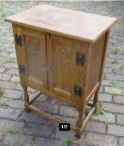 Mooi Retro Houten Kastje met 2 deurtjes - 48x31x68, Ophalen, Huis en Inrichting