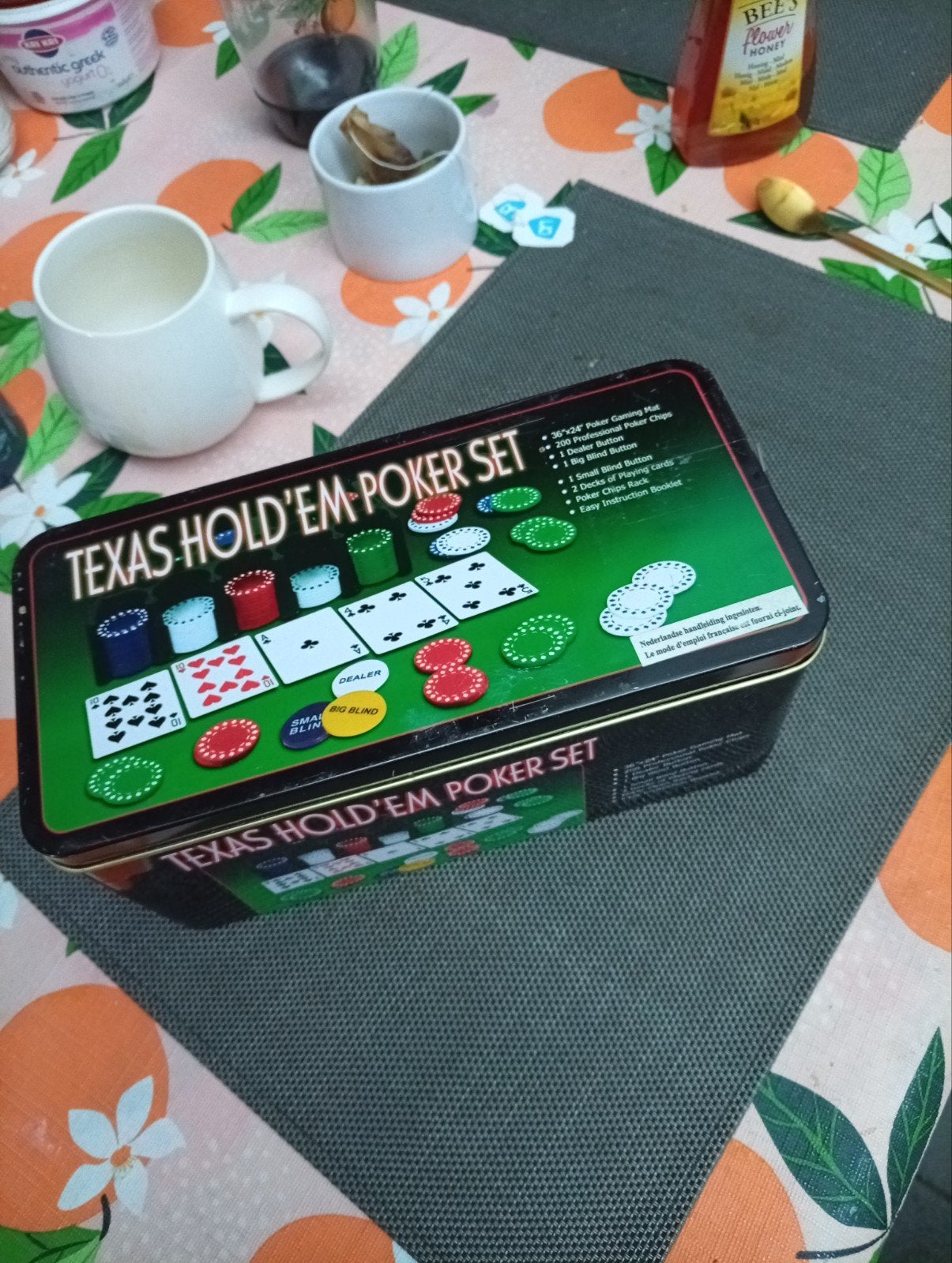 poker doos kaarten doek en twee speelkaarten, Games en Spelcomputers, Spelcomputers | Xbox | Accessoires, Ophalen of Verzenden