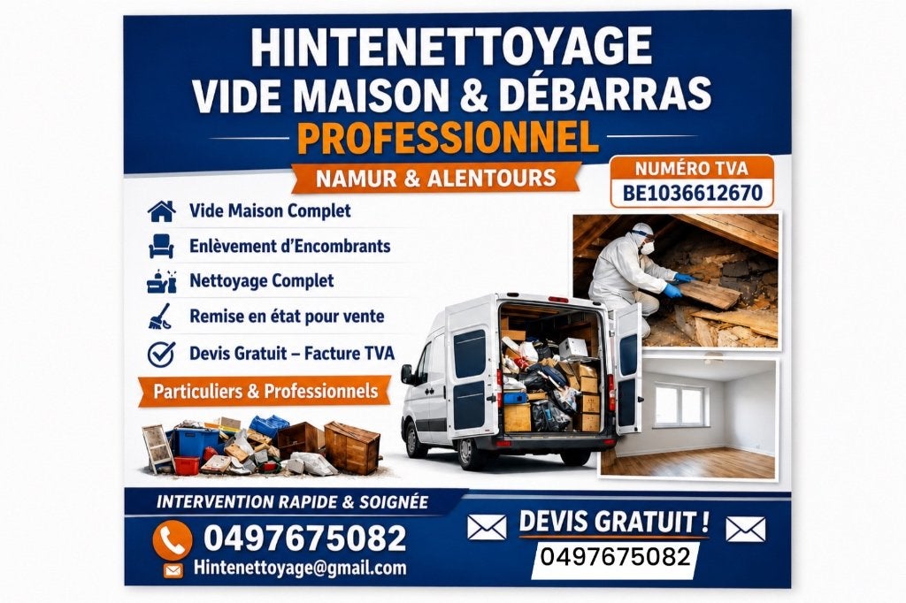 Vide maison  vide encombrants remisé en état, Divers, Lots de brocante, Enlèvement
