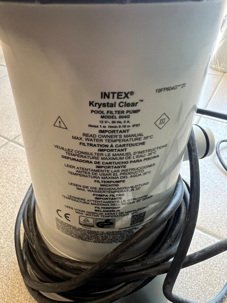 Intex Krystal Clear 604G, Enlèvement, Comme neuf, Filtre