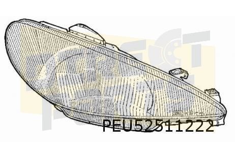 Peugeot 206 (-5/03) koplamp Rechts (H4) OES! 6205S7, -, Verzenden, -, Nieuw