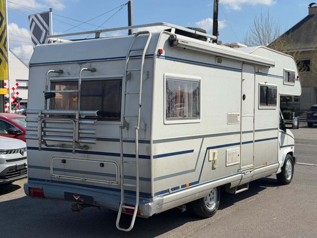 Peugeot camper oldtimer turbo diesel 4pl + keuring vvk, Caravanes & Camping, Entreprise, Boîte manuelle, Douche, Diesel