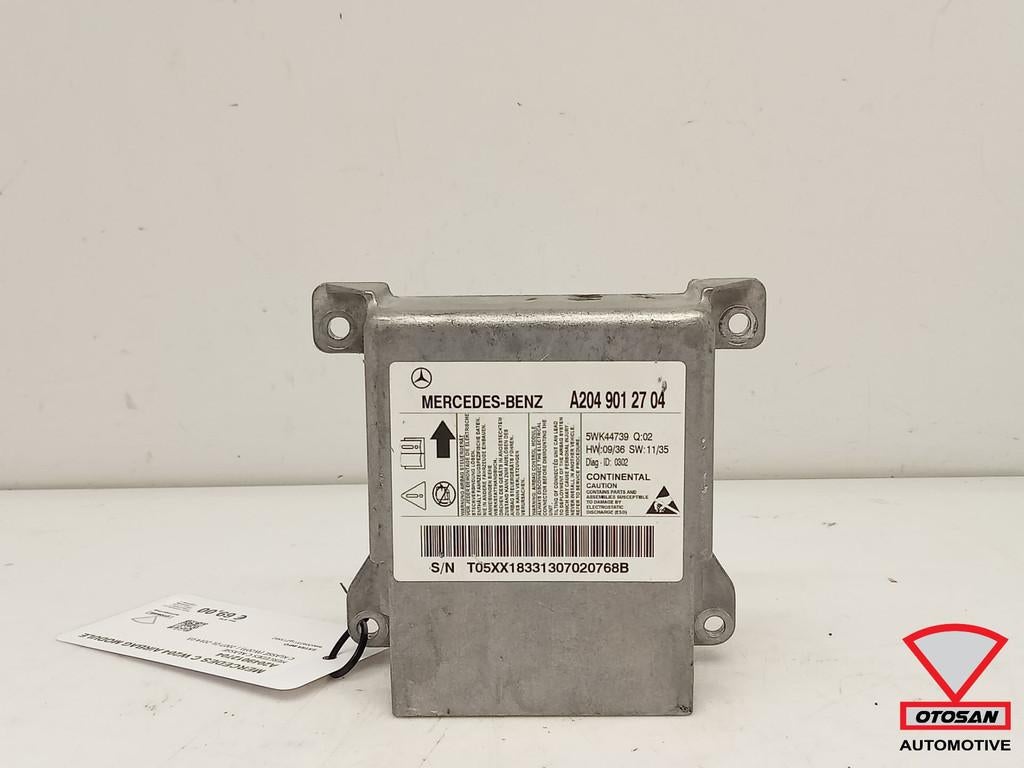 Module airbag Mercedes Classe C W204 A2049012704, Mercedes-Benz AG, Mercedes-Benz, Utilisé, Mercedesstrasse 120
70372  Stuttgart, DE