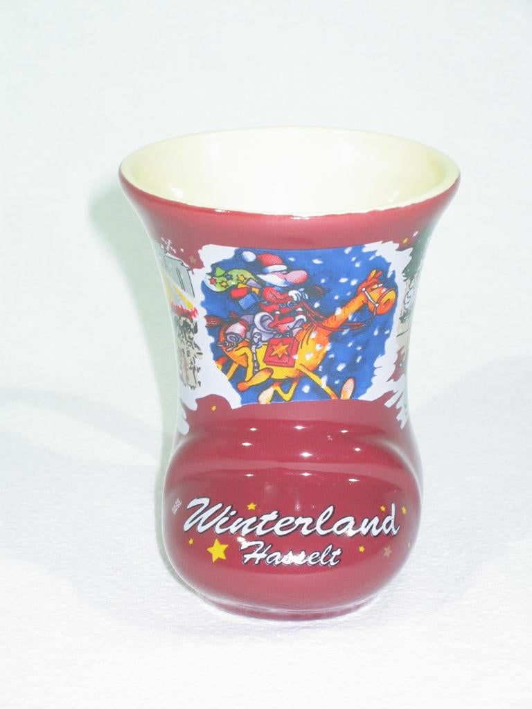 Winterland Hasselt Kerstmarkt Beker / Mok - Souvenir 2008 -, Diversen, Kerst, Ophalen of Verzenden, Gebruikt