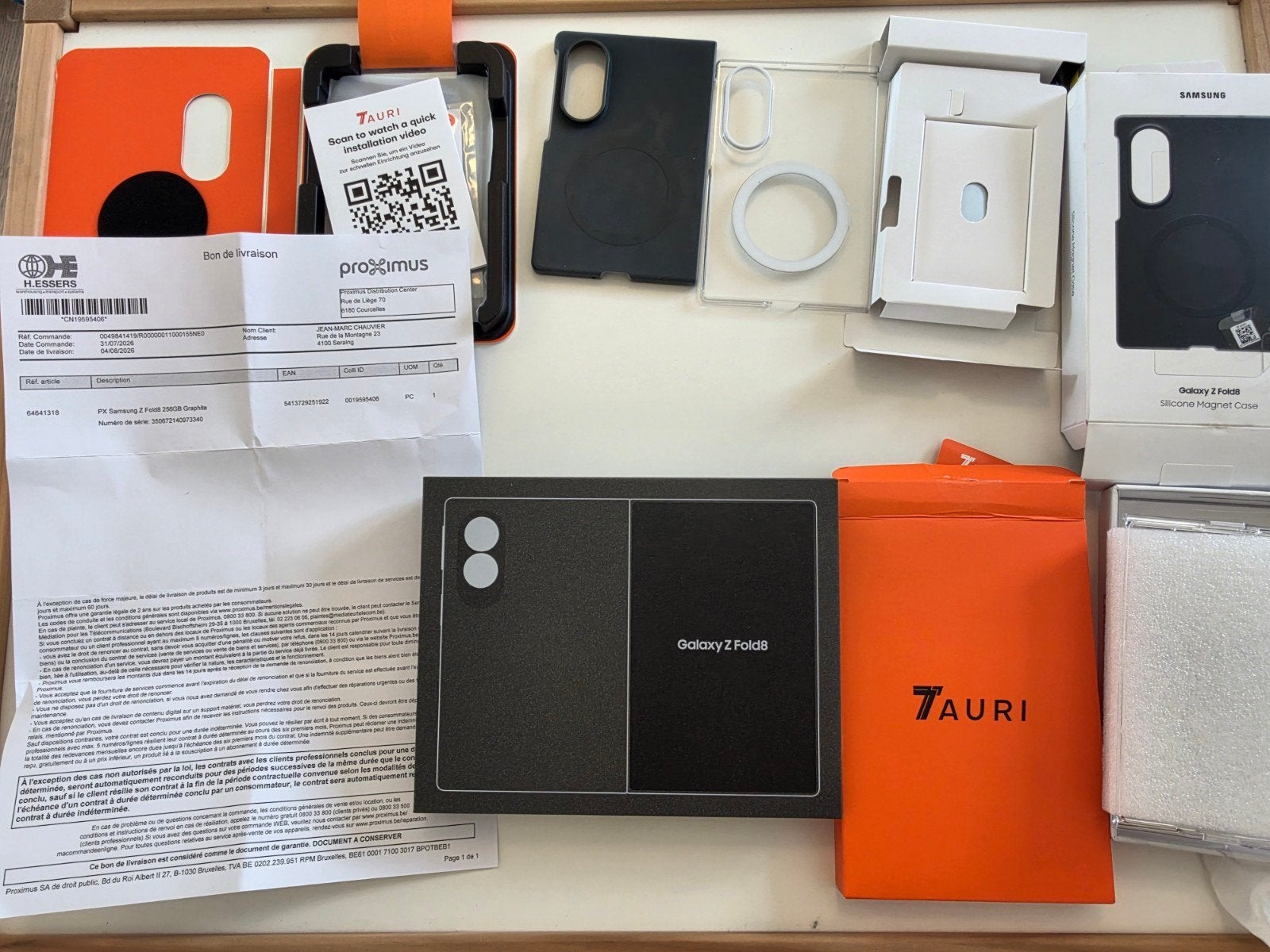 Samsung Galaxy Z Fold8 256gb Garantie 22 mois, Télécoms, 10 mégapixels ou plus, Enlèvement ou Envoi, Comme neuf, Sans abonnement